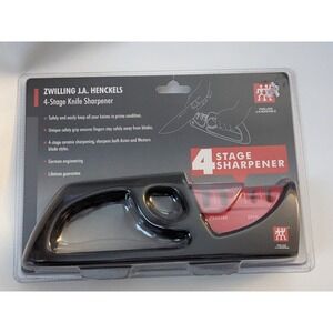 Zwilling 4 Stage Pull Through Black Knife‎ Sharpener 32602-001 NEW